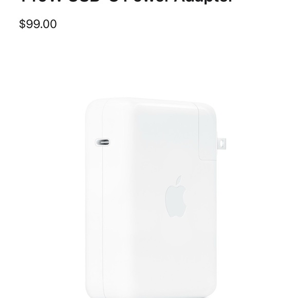Apple Mac 140W USB-C Power Adapter with 2m USB-C to MagSafe 3 cable, Model A2452 - Picture 7 of 9